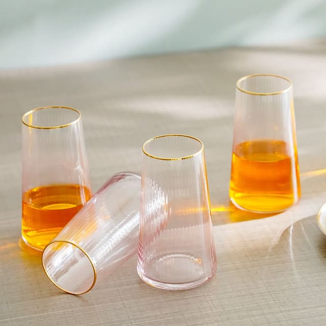 YouthfulBite Ensemble de 4 verres High-Ball 430ml