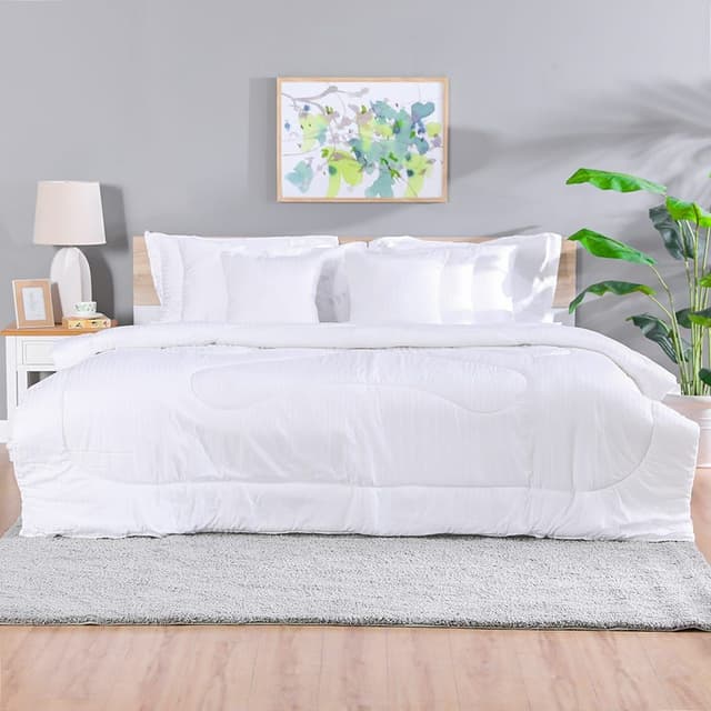 Ensemble couette SATIN STRIPE 10PC KING